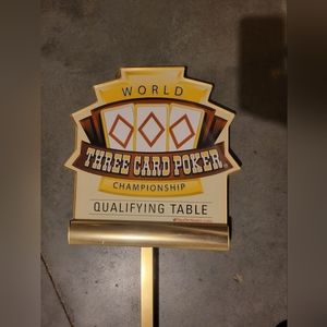 3 card poker light up sign